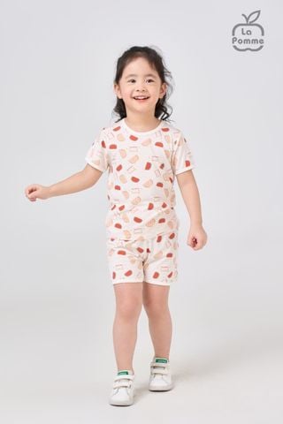  Bộ cộc tay La Pomme Sweet Pattern - Sóc nhỏ 