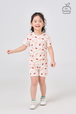  Bộ cộc tay La Pomme Sweet Pattern - Dưa hấu 