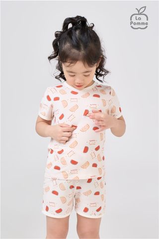  Bộ cộc tay La Pomme Sweet Pattern - Dưa hấu 