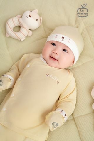  Bộ dài tay La Pomme cúc lệch Cáo tinh nghịch 