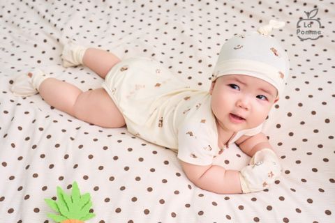  Set bao tay bao chân sơ sinh La Pomme Nông trại vui nhộn 