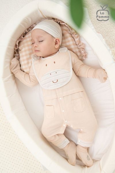  Body dài tay La Pomme viền phối 