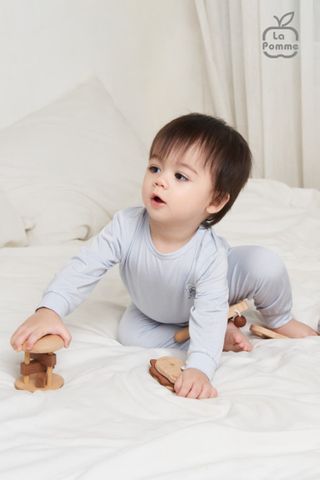  Bộ dài tay La Pomme bồng bềnh - Hồng 