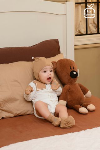  Set bao tay bao chân La Pomme màu pastel 