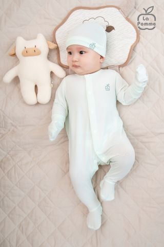  Body dài tay La Pomme mềm mịn (liền tất) 