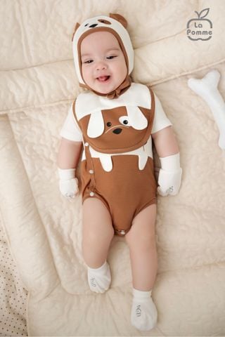  Mũ sơ sinh La Pomme Chó đốm 