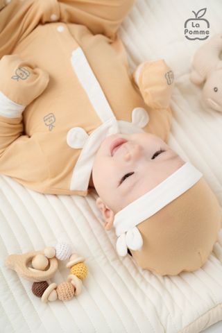  Bộ dài tay La Pomme cúc lệch Happy Days 
