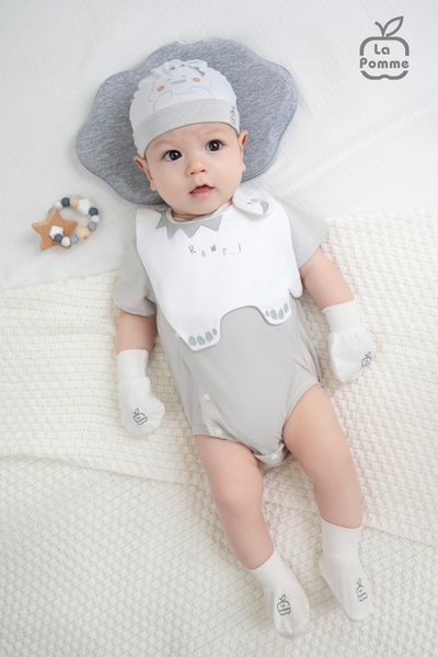  Bodychip cộc tay La Pomme hoạ tiết đáng yêu 