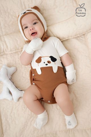  Mũ sơ sinh La Pomme Chó đốm 