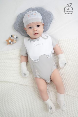  Mũ sơ sinh La Pomme hoạ tiết đáng yêu 