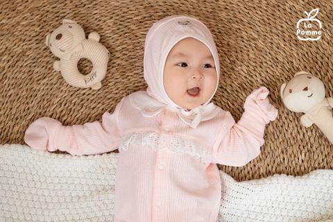  Set bao tay bao chân La Pomme dệt vân chìm 