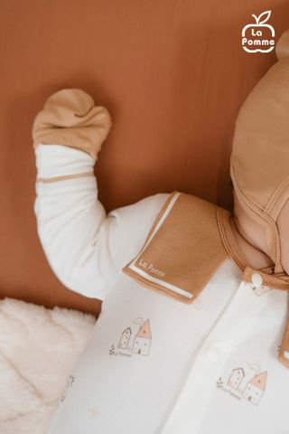  Body chip dài tay La Pomme lá cổ cách điệu 