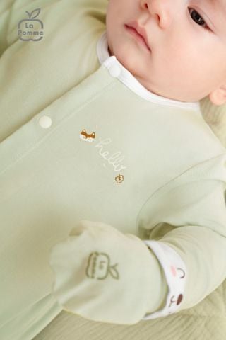  Bộ dài tay La Pomme cúc thẳng Cáo tinh nghịch 