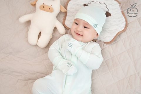  Body dài tay La Pomme mềm mịn (liền tất) 