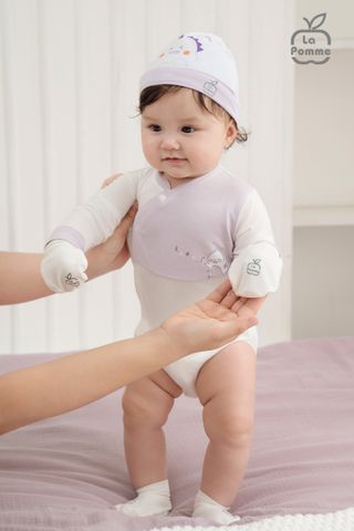  Bodychip dài tay La Pomme hoạ tiết đáng yêu 