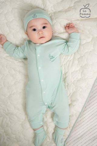  Body dài tay La Pomme huggy - Trắng 