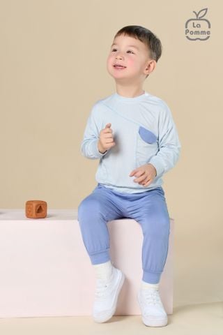  Bộ dài tay La Pomme chỉ màu kèm túi năng động 