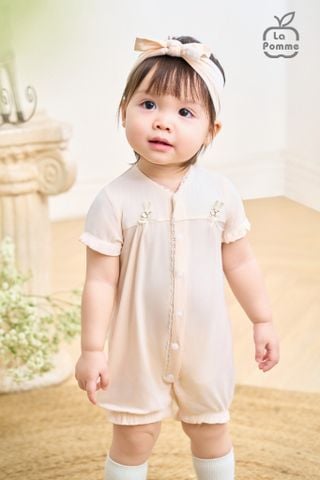  Body cộc tay kèm băng đô La Pomme Deluxe Quý Cô Thỏ Điệu 