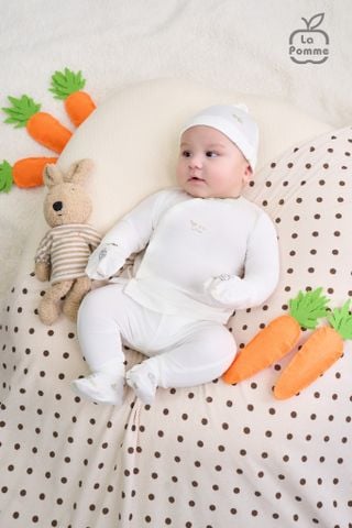  Bộ dài tay cúc lệch La Pomme Nông trại vui nhộn 