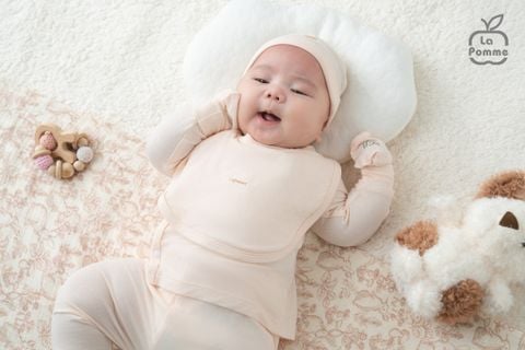  Bộ dài tay cúc lệch La Pomme Người bạn êm mềm 