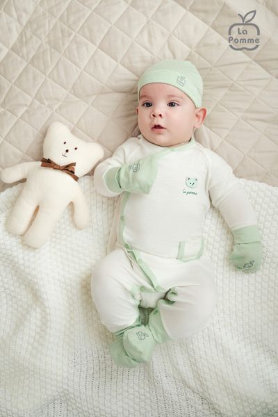  Mũ sơ sinh La Pomme hoạ tiết 