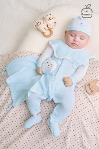 Set quà tặng sơ sinh La Pomme Gấu Cherry - Bộ body liền 