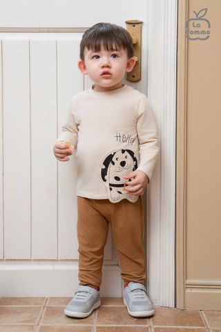  Bộ dài tay La Pomme Hello Puppy 