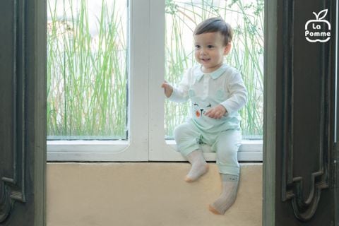  Body dài tay La Pomme cổ Peter Pan đáng yêu 