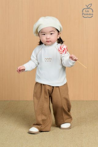  Quần dài La Pomme dáng suông - Nâu 