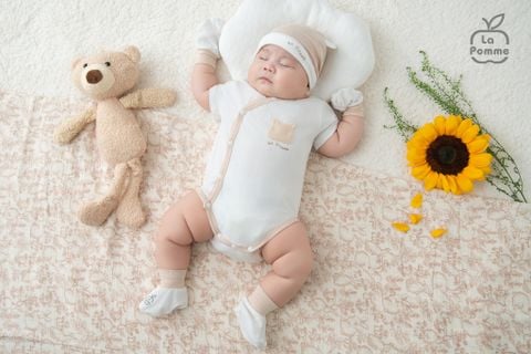  Set bao tay bao chân sơ sinh La Pomme Gấu con ngộ nghĩnh 