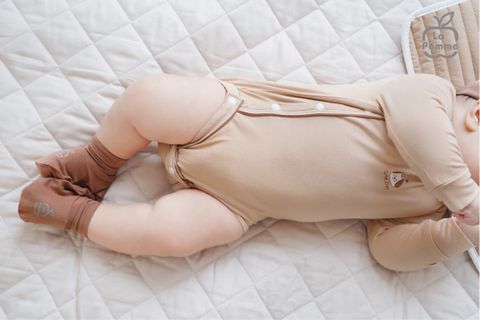  Body chip dài tay La Pomme baby kisses - Tím 