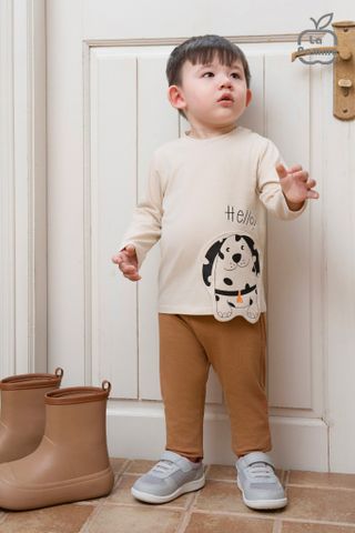  Bộ dài tay La Pomme Hello Puppy 