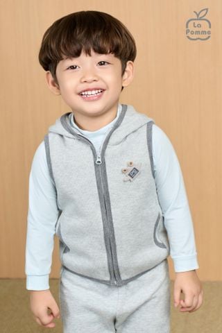  Áo Gile kèm mũ La Pomme sticker dễ thương 