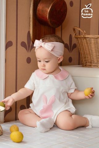  Body cộc tay La Pomme Thỏ nơ dễ thương 