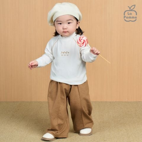  Quần dài La Pomme dáng suông - Đỏ 