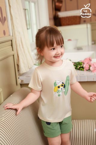  Bộ cộc tay La Pomme cún con siêu ngầu 