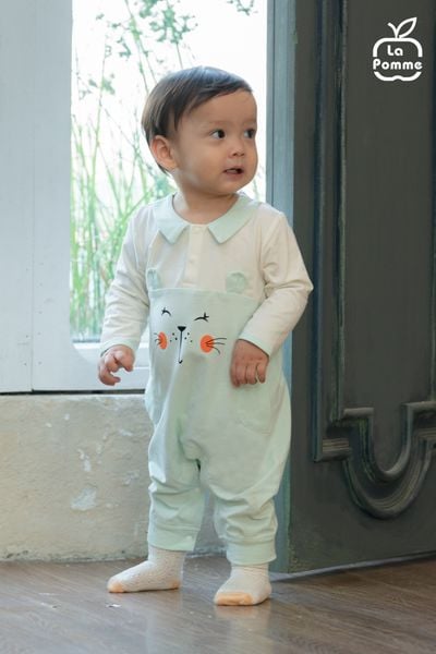  Body dài tay La Pomme cổ Peter Pan đáng yêu 