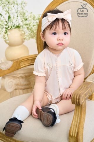  Bộ cộc tay kèm băng đô La Pomme Deluxe Quý Cô Thỏ Điệu 
