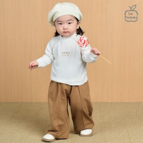 Quần dài La Pomme dáng suông - Nâu 