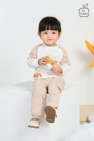  Bộ dài tay La Pomme phối màu Ô tô 