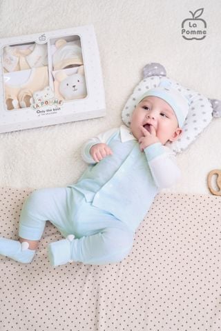  Set quà tặng sơ sinh La Pomme Gấu Cherry - Bộ quần áo rời 