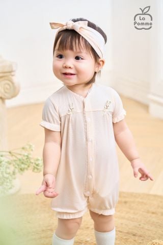  Body cộc tay kèm băng đô La Pomme Deluxe Quý Cô Thỏ Điệu 