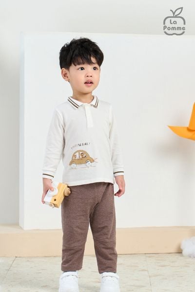  Bộ dài tay La Pomme cổ đức xe lu 