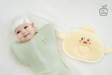  Nhộng chũn ngủ sơ sinh La Pomme hoạ tiết 
