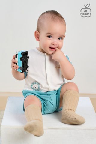  Bộ cộc tay Lapomme in động vật ngộ nghĩnh 