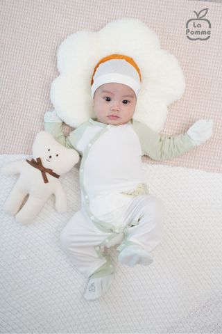  Body dài tay La Pomme phối màu 