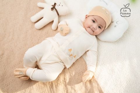  Bộ dài tay cúc lệch La Pomme mềm mịn 