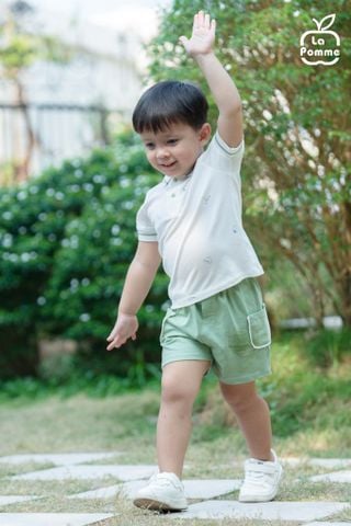  Bộ cộc tay La Pomme Bé Xù tinh nghịch 