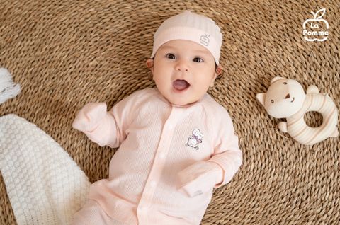  Bộ tay dài cúc giữa La Pomme in thú ngộ nghĩnh 