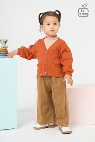  Quần dài La Pomme dáng suông - Đỏ 